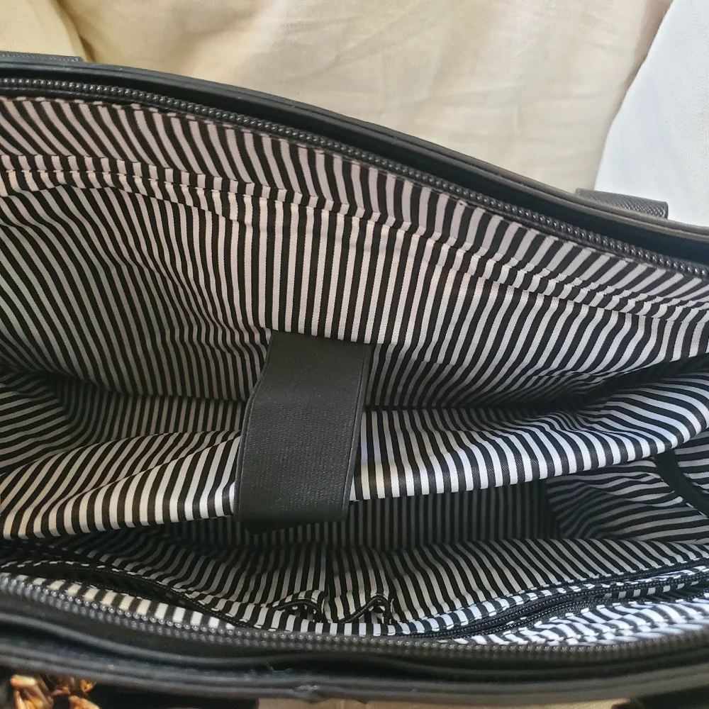 Women's Ecosusi black labtop tote bag - Picture 4 of 10